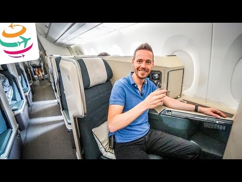 Cathay Pacific Brand New A350 (ENG) Business Class | GlobalTraveler.TV