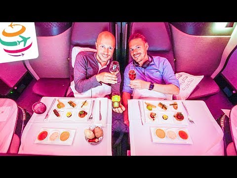 Qatar fliegt uns in der Qsuite nach Doha zur IATA Conference | GlobalTraveler.TV