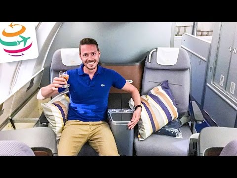 Lufthansa 747-8 Business Class Upperdeck (ENG) | GlobalTraveler.TV