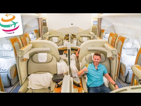 EMIRATES First Class A380 The pure luxury in the sky! | GlobalTraveler.TV