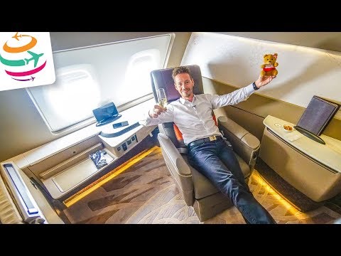 RIESIG! Die Singapore Airlines First Class Suites in der A380 SIN-HKG | GlobalTraveler.TV