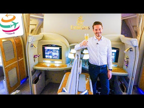 LUXUS überall!! EMIRATES First Class 777-300ER | GlobalTraveler.TV