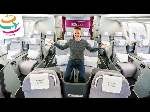 Eurowings BIZclass von New York nach Düsseldorf A330-300 | GlobalTraveler.TV