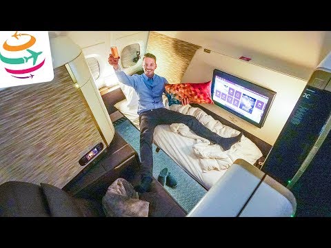 WOW! Das Etihad First Class Apartment A380 LHR-AUH | GlobalTraveler.TV