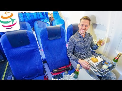KLM 737-700 Business Class Tripreport | GlobalTraveler.TV