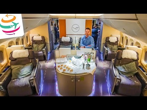 5-Sterne Lufthansa First Class 747-8 &amp; First Class Terminal | GlobalTraveler.TV