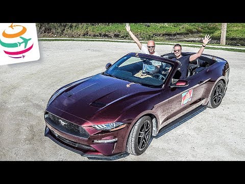 Mit Upgrade auf 300PS Mustang Cabrio starten wir in Florida | GlobalTraveler.TV