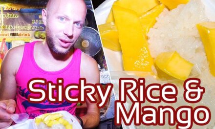 Mango Sticky Rice Street Food Bangkok Thailand
