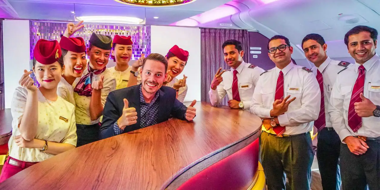 Qatar fliegt mich in der Business Class im A380 nach Hause!