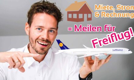 Wie Miete, Strom & Co. Meilen für Freiflüge bringen