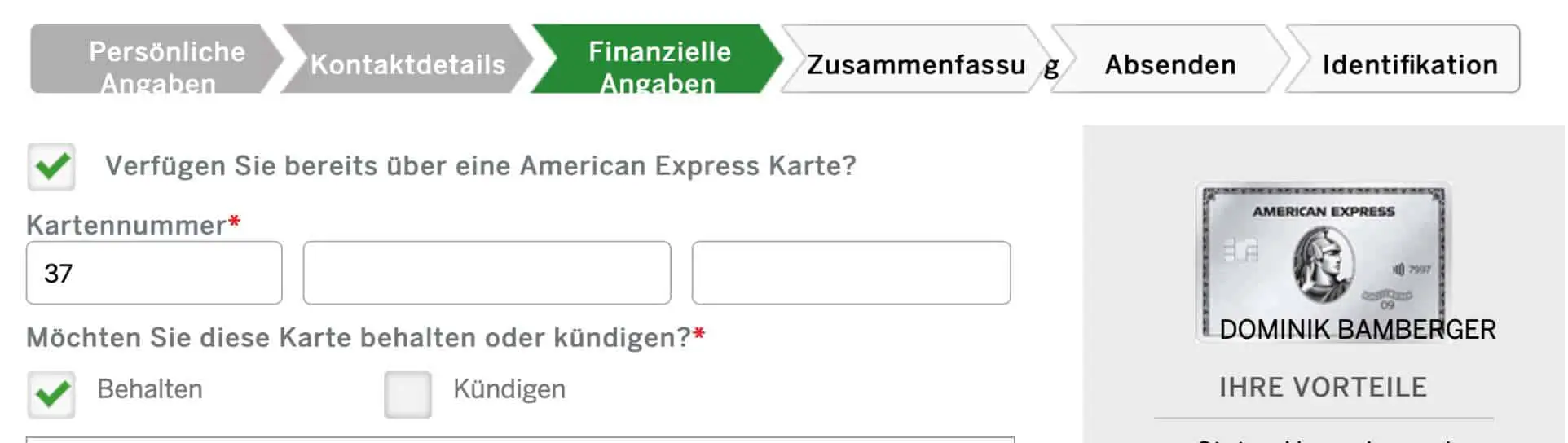 amex behalten American Express Wechsel