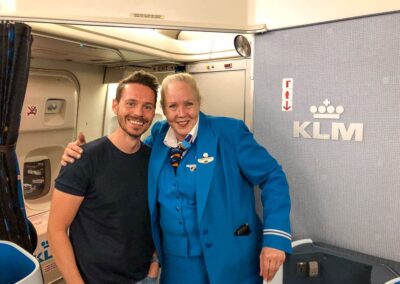 KLM 747 Business Class