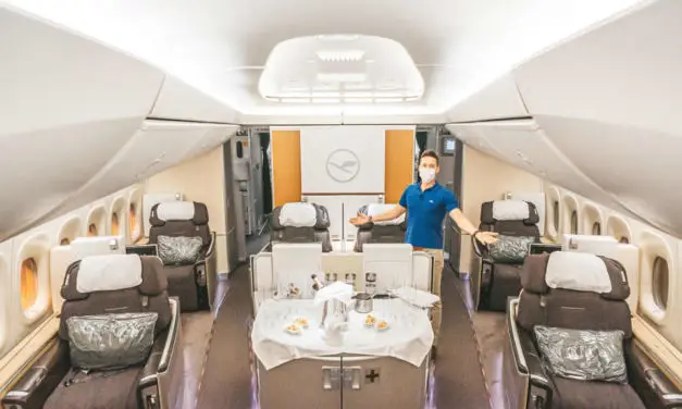 Lufthansa First Class mit aktuellen Einschränkungen