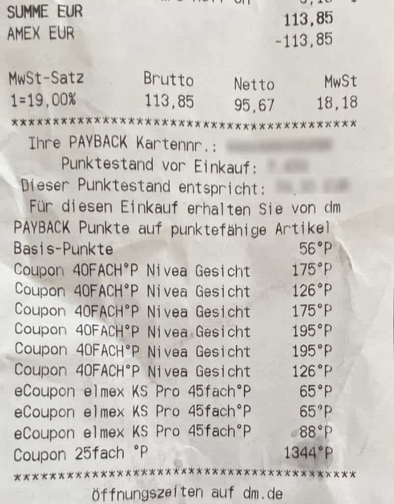 dm payback kassenzettel Payback Coupons