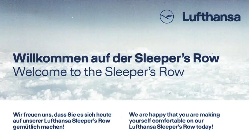 Lufthansa Sleppers Row