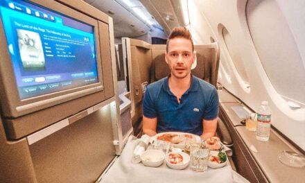 Lange her! A380 Upper Deck British Airways Business Class