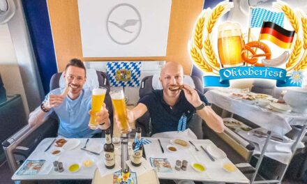 Oktoberfest im Flieger! Die Lederhosen & Dirndl First Class