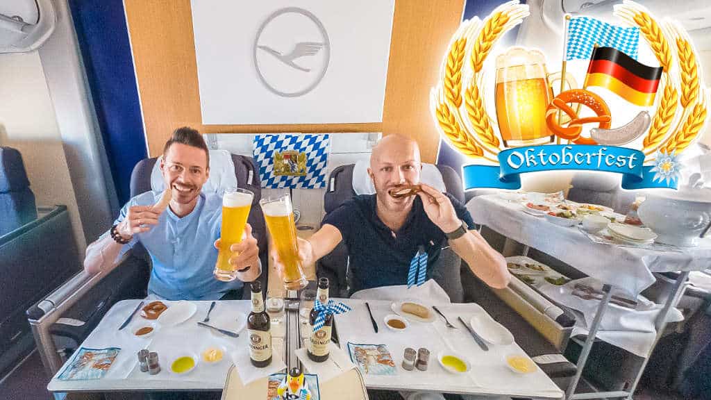 Oktoberfest im Flieger! Die Lederhosen & Dirndl First Class