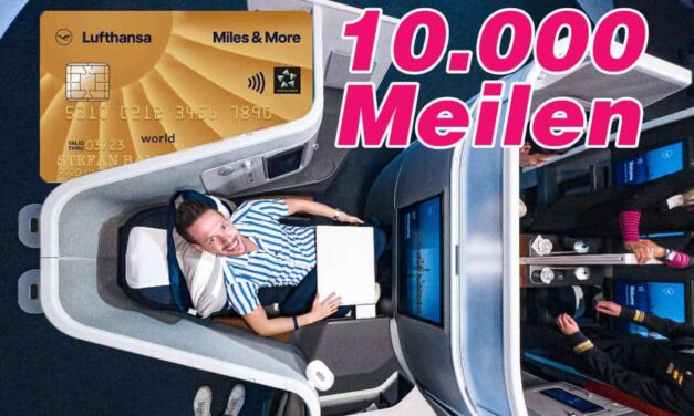10.000 Bonusmeilen mit der Miles & More Kreditkarte Gold