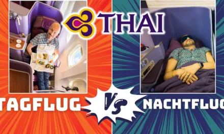 Tagflug vs. Nachtflug: Thai Airways Business Class, der Vergleich