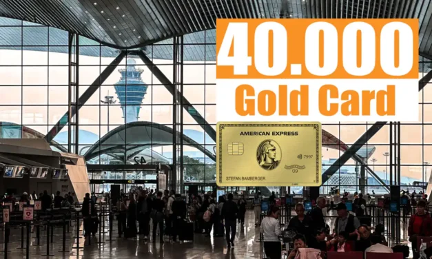 Der höchste Willkommensbonus ist zurück: American Express Gold – 40.000 Punkte!