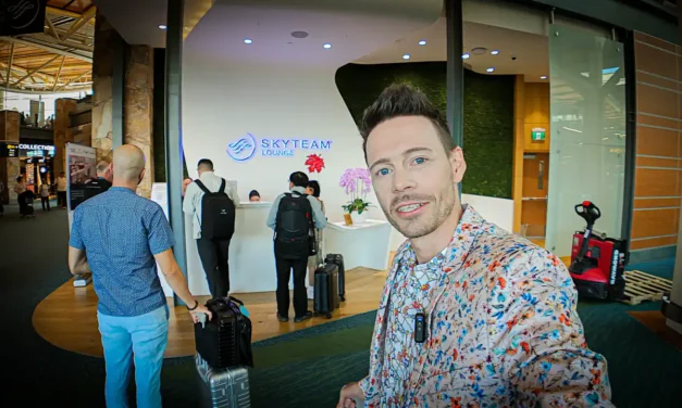 Das ist die SkyTeam Lounge am Flughafen Vancouver